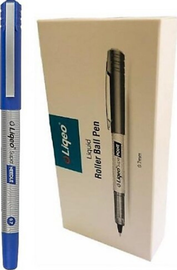 Liqeo İğne Uçlu Roller Kalem 0.7 Mavi R-5004I07-130 (12 Li Paket) - Image 1
