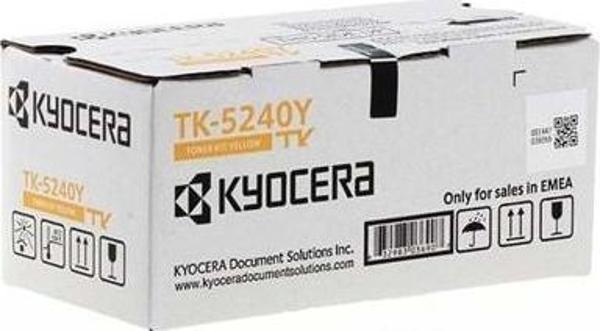 Kyocera Tk-5240Y Yellow Sarı Orjinal Fotokopi Toneri Ecosys M5526Cdn-5526Cdw P5026Cdn-5026Cdw 3.000 Sayfa Kapasiteli - Image 1