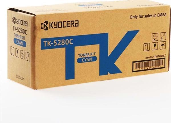 Kyocera Tk-5280K Cyan Mavi Orjinal Fotokopi Toneri Ecosys M6235Cidn-6635Cidn P6235Cdn 11.000 Sayfa Kapasiteli - Image 1