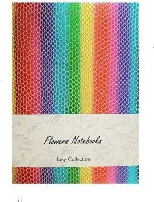 Liz Defter Rainbow Suni Deri 14X20Cm 168 Yaprak Çizgili RBW180Ç - Image 1