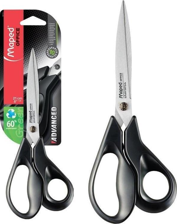 Maped Advanced Green Asimetrik Makas 21Cm (24 Lü Paket) 3154144991100 - Image 1