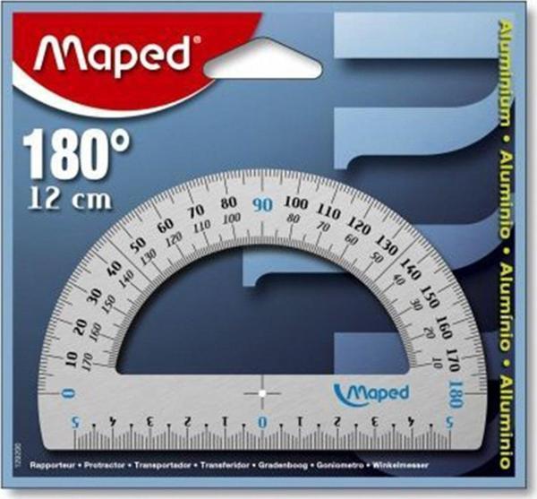 Maped Alüminyum Açı Ölçer 180 Derece 12Cm 3154141292002 - Image 1