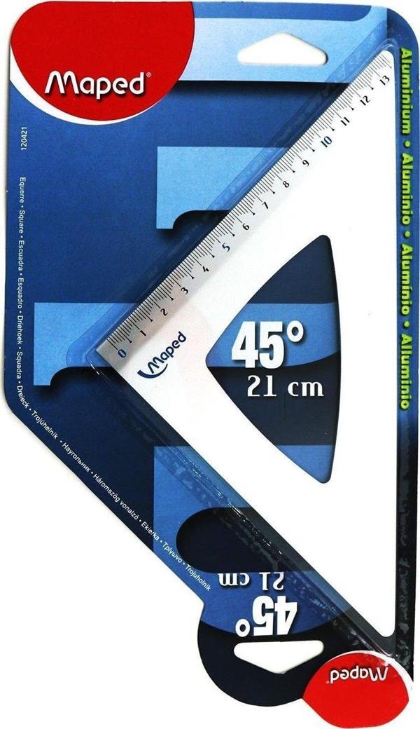 Maped Alüminyum Gönye Hipotenüs 21 cm 45 Derece 3154141204210 - Image 1
