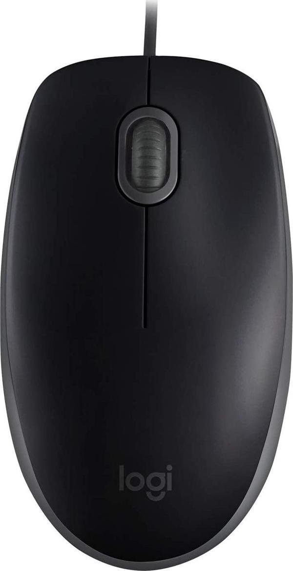Logitech 910-005508 B110 Siyah Silent (Sessiz) Kablolu Optik Usb Mouse - Image 1