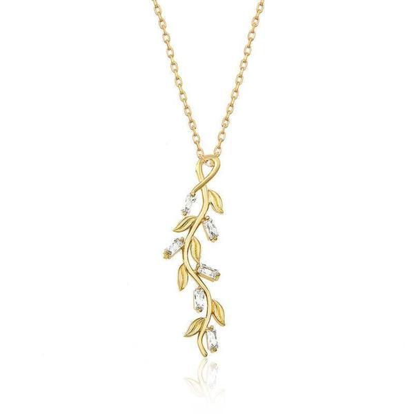 ​Gümüş Gold Bahar Kelebeği Bayan Kolye - Image 1