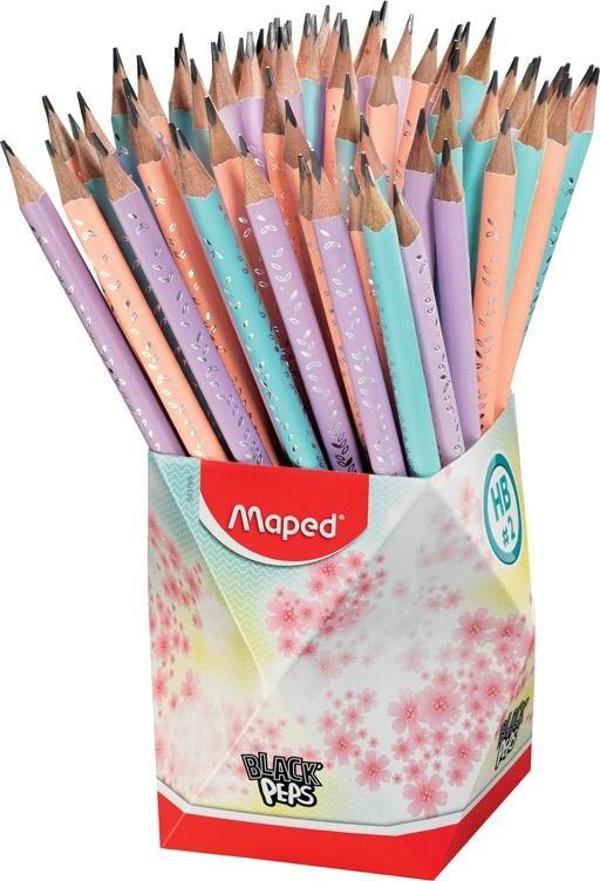 Maped Black PepS Silgili Kurşun Kalem Pastel Renkler Hb (72 Li Kavanoz) 3154148517696 - Image 1