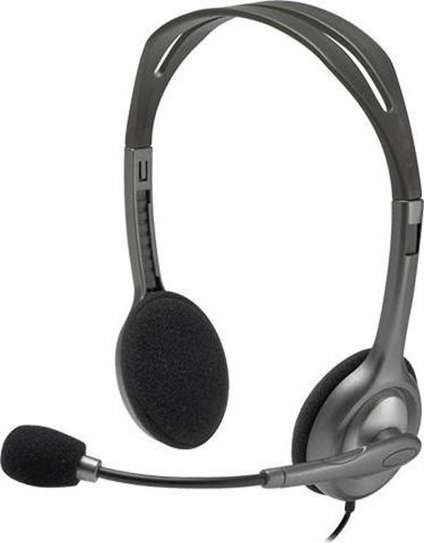 Logitech 981-000593 H111 Stereo Mikrofonlu Kulaklık Sterio Jacklı - Image 1