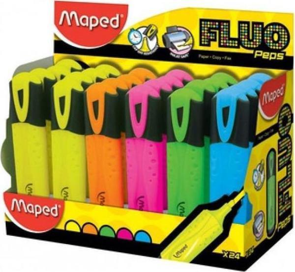 Maped Classic Fosforlu Kalem (İşaret Kalemi) Mono (28 Li Paket) 3154147425374 - Image 1