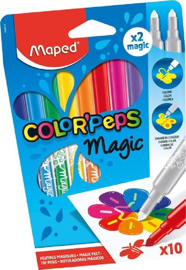 Maped Color Peps Magic Sihirli Keçeli Kalem 10 Renk 3154148446125 - Image 1