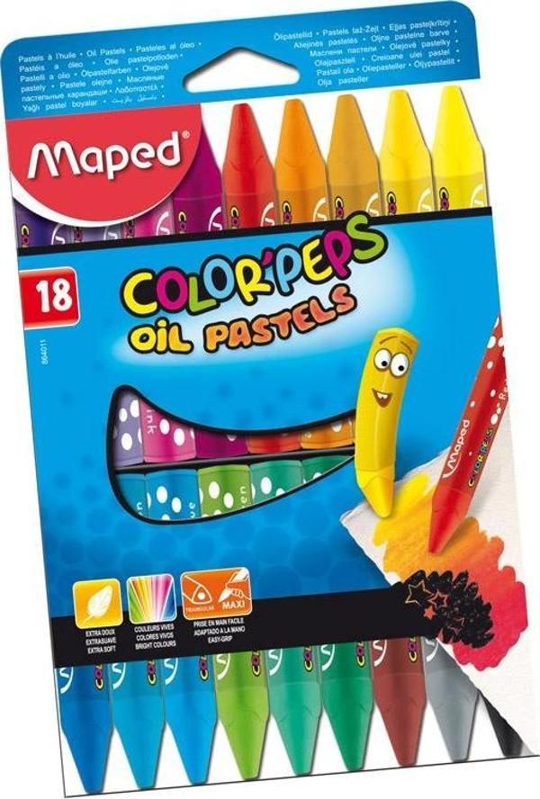 Maped Color Peps Yağlı Pastel Boya 24 Renk 3154148640127 - Image 1