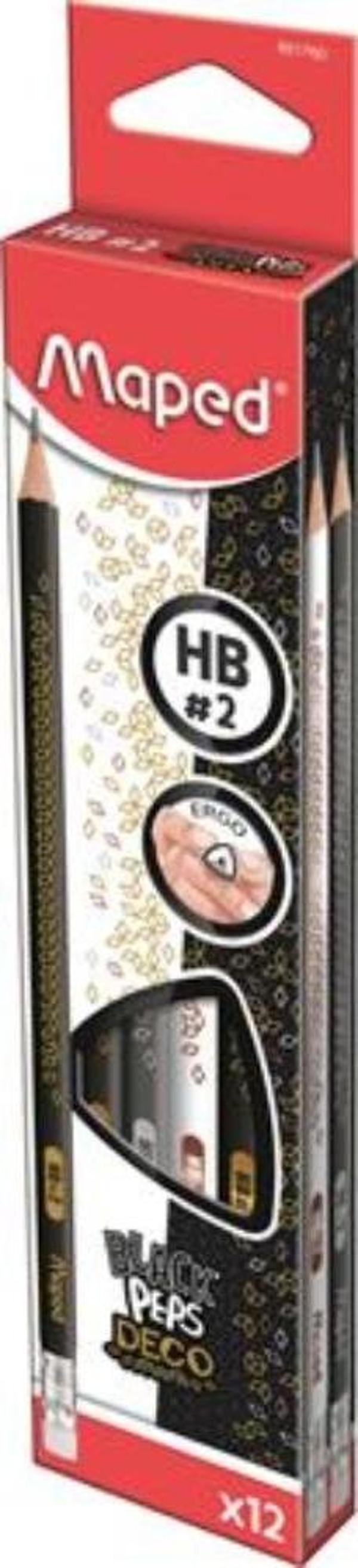 Maped Kurşun Kalem Deco HB (12 Li Paket) 851760 - Image 1