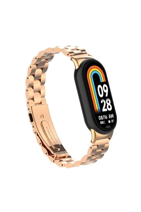 Redmud Teknoloji Xiaomi Mi Band 9 İle Uyumlu Ayarlanabilir Paslanmaz Çelik Kordon + Kordon Ayarlama Aparatı Hediye - Image 1