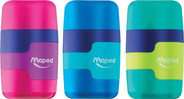 Maped Connect Renkli Çift Delikli Silgili Kalemtıraş (20 Li Paket) 3154140492212 - Image 1