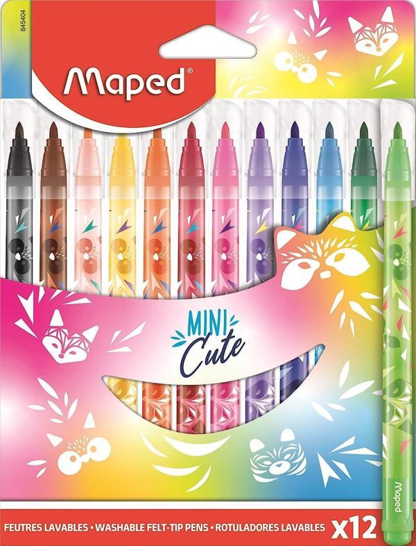 Maped Mini Cute Yıkanabilir Keceli Kalem 12 Renk 845404 - Image 1