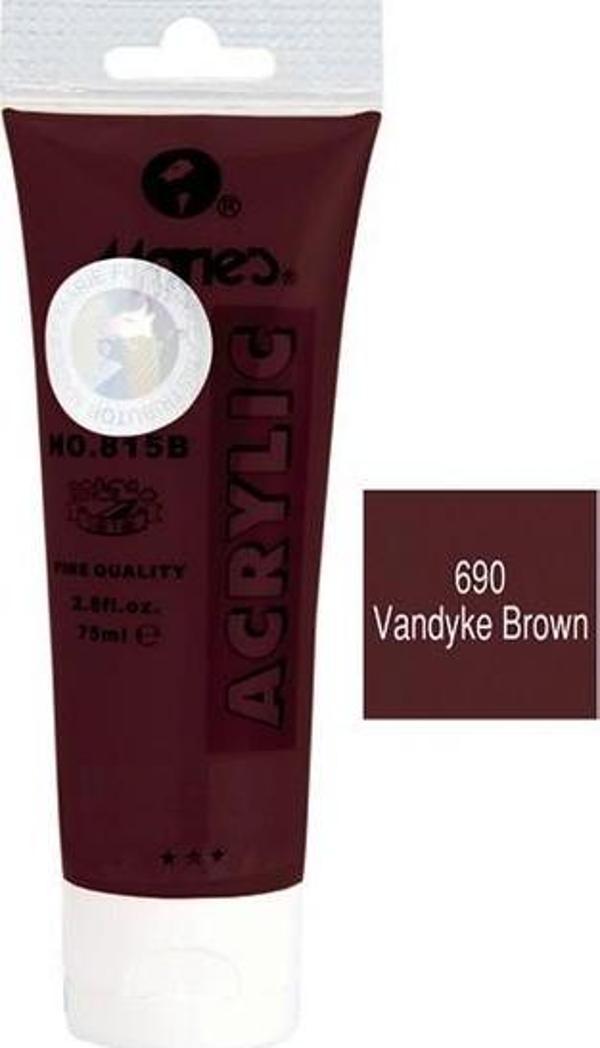 Maries Akrilik Boya 75 Ml Vandyke Brown 815-690 MRMAR0168 (1 Adet) - Image 1