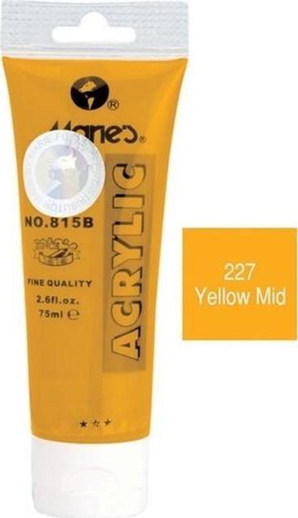 Maries Akrilik Boya 75 Ml Yellow Mid 815-227 Mrmar0143 (1 Adet) - Image 1
