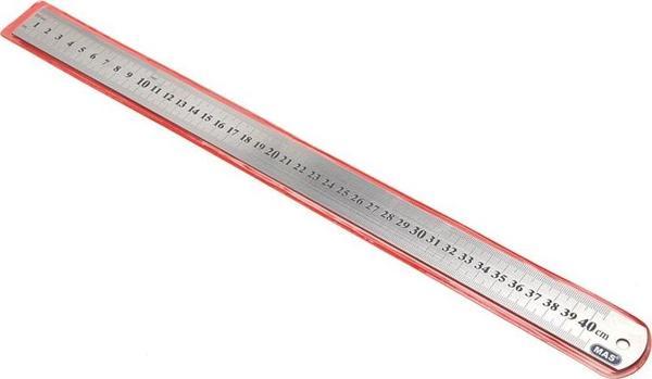 Mas Çelik Cetvel 40 Cm (Rakamlar Pres Baskıdır) - Image 1