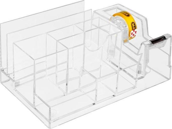 Mas Desk Organizer Bant Kesicili a Seti (a Üstü Kalemlik Notluk Seti) Şeffaf - Image 1