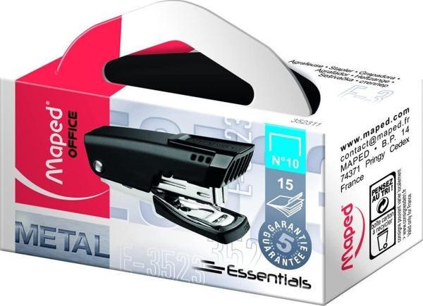 Maped Essential Metal Mini Zımba Makinesı No:10 Siyah 3154143523111 - Image 1