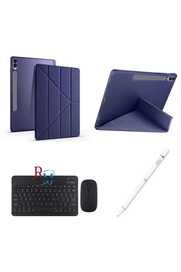 Redmud Teknoloji Samsung Galaxy Tab S7 Plus T970 12.4'' Uyumlu Standlı Kılıf Dokunmatik Kalem Ve Klavye Mouse 3Lü Set - Image 1