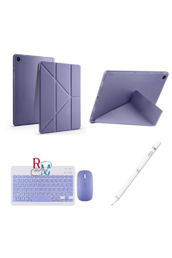 Redmud Teknoloji Samsung Galaxy Tab A9 Plus X210 11'' Uyumlu Standlı Kılıf Dokunmatik Kalem Ve Klavye Mouse 3'Lü Set - Image 1