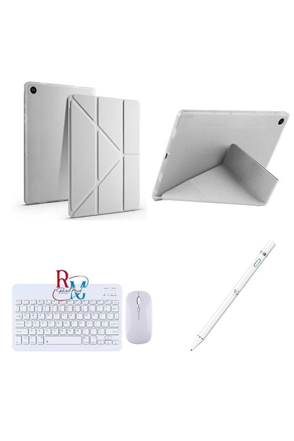 Redmud Teknoloji Samsung Galaxy Tab A9 X110 İle Uyumlu Standlı Kılıf Dokunmatik Kalem Ve Klavye Mouse 3'Lü Set - Image 1