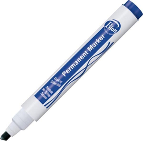 Mas Bion Permanent Markör Kalem (Koli Kalemi) Kesik Uç Mavi 9177 (12 Li Paket) - Image 1