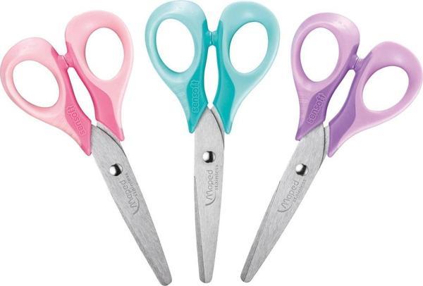 Maped Sensoft Fluo Pastel Renkli Makas 13Cm (24 Lü Paket) 3154144842112 - Image 1
