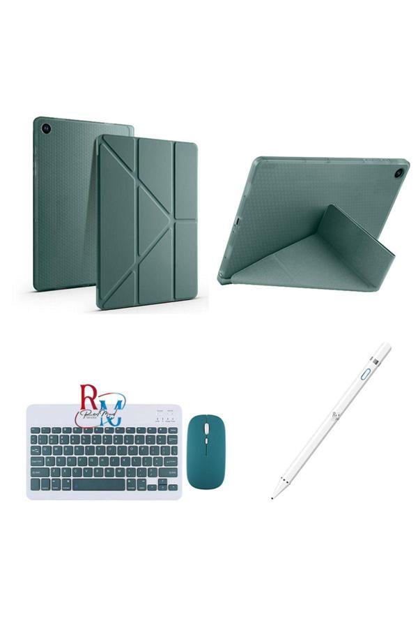 Redmud Teknoloji Samsung Galaxy Tab A9 X110 İle Uyumlu Standlı Kılıf Dokunmatik Kalem Ve Klavye Mouse 3'Lü Set - Image 1