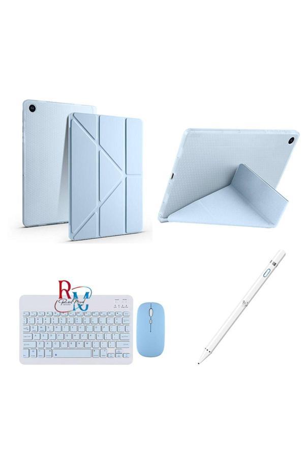 Redmud Teknoloji Samsung Galaxy Tab A9 Plus X210 11'' Uyumlu Standlı Kılıf Dokunmatik Kalem Ve Klavye Mouse 3'Lü Set - Image 1