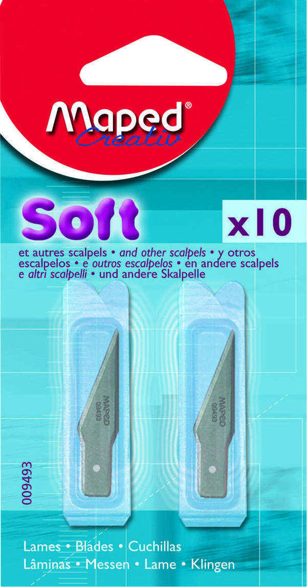 Maped Soft Kesici Kretuar Bıçağı Yedek Bıçağı 10 Lu 3154140094935 - Image 1