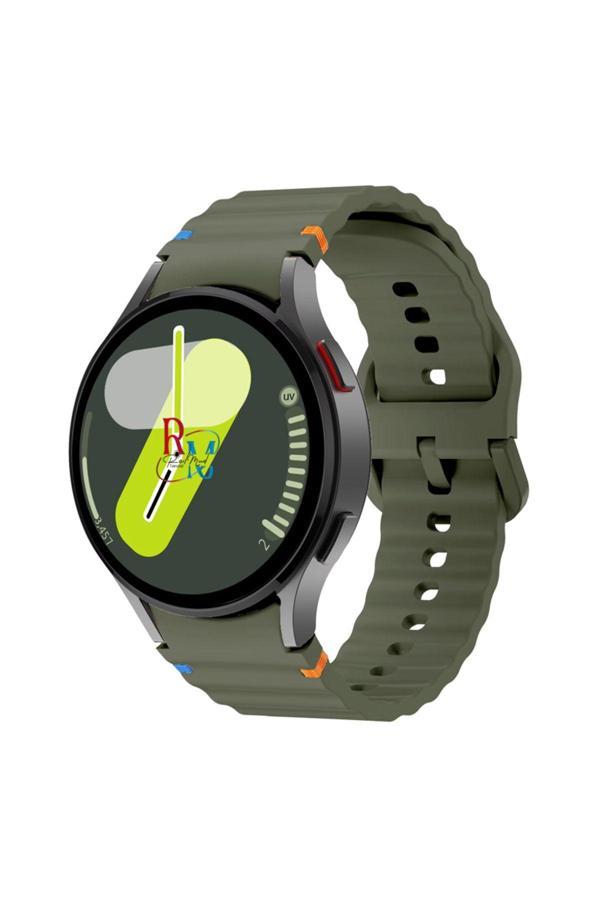 Redmud Teknoloji Samsung Galaxy Watch 6 40 Mm İle Uyumlu Kavisli Spor Silikon Kordon - Image 1