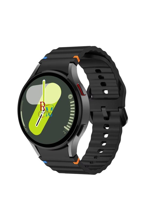 Redmud Teknoloji Samsung Galaxy Watch 6 44 Mm İle Uyumlu Kavisli Spor Silikon Kordon - Image 1