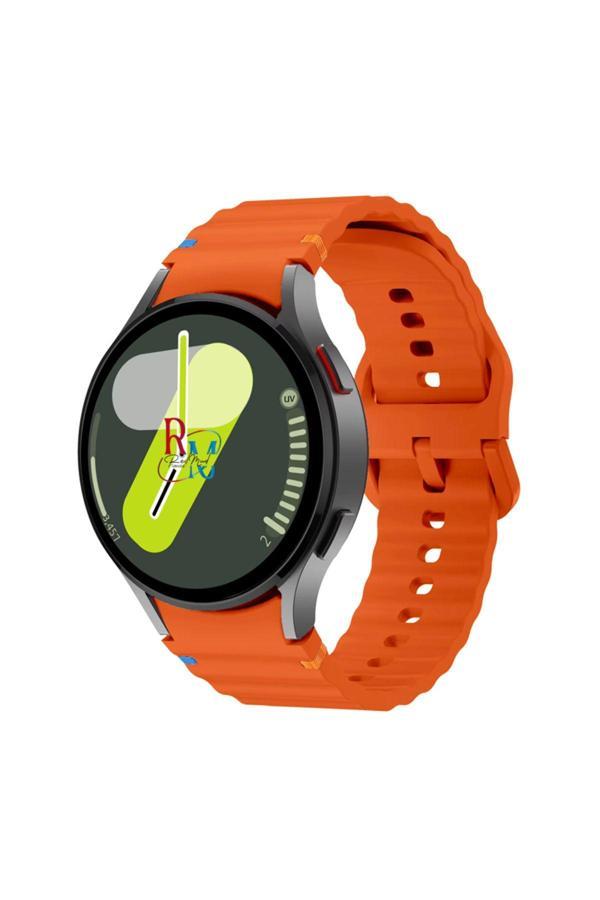 Redmud Teknoloji Samsung Galaxy Watch 7 Fe 40 Mm İle Uyumlu Kavisli Spor Silikon Kordon - Image 1