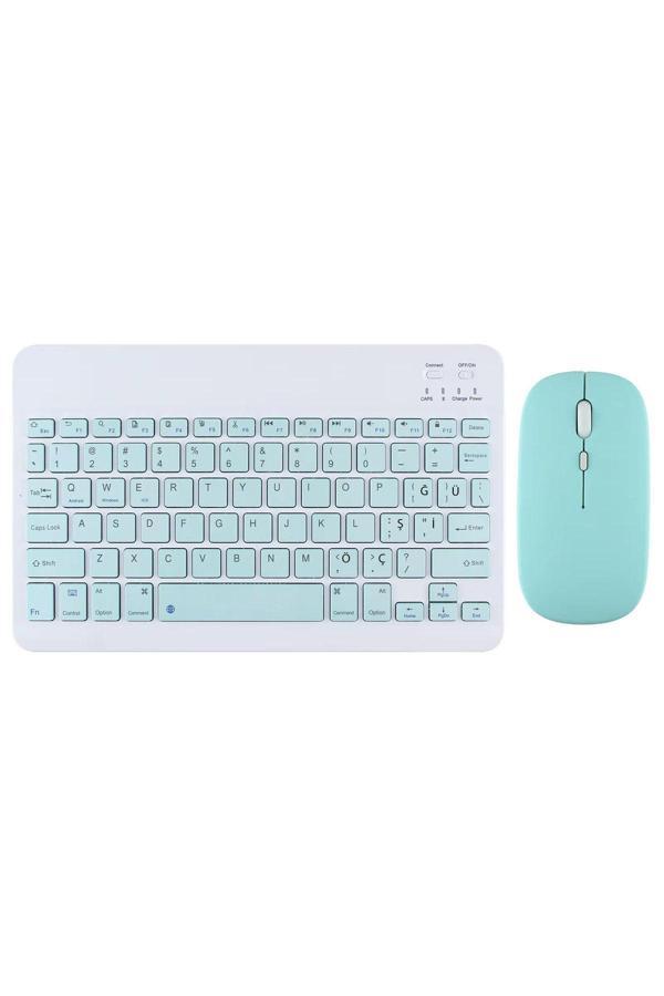 Redmud Teknoloji Samsung Galaxy Tab S9 Fe Plus X610 12.4 '' İle Uyumlu Bluetooth Özellikli Klavye Mouse Set - Image 1