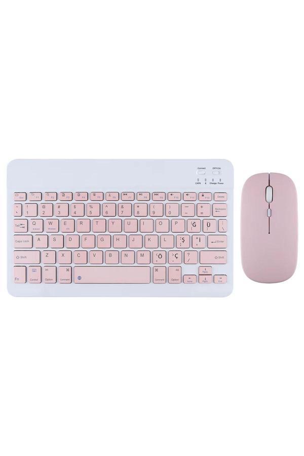 Redmud Teknoloji Samsung Galaxy Tab A9 Plus Tüm Seri İle Uyumlu Bluetooth Özellikli Klavye Mouse Set - Image 1