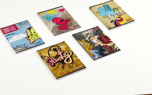 Meteksan A5 Formalı Defter (Dikişli) Karton Kapak Çizgili 96 Yaprak Asorti Tekli (1 Adet) - Image 1