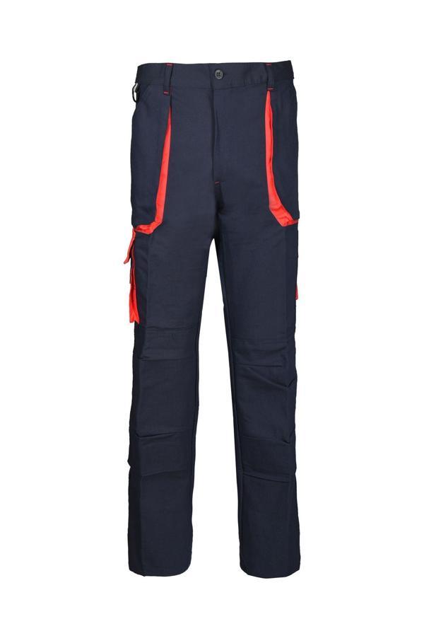 LACİVERT KIRMIZI MODELLİ İŞ PANTOLONU - Image 1