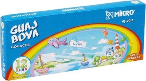 Mikro Guaj Boya 12 Renk Set 9Ml GJ-9012 - Image 1
