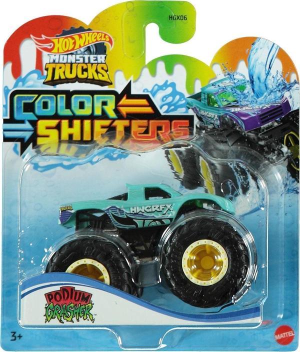 Mattel Oyuncak Hot Wheels Monster Trucks Renk Değiştiren Araçlar HGX06 (Karışık Model 1 Adet) - Image 1