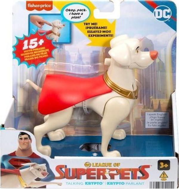Mattel Oyuncak İmaginext Süperman Krypto Köpek Dc League Of Super Pets Sesli Figürler Superman Krypto HJF28 (Karışık Mod - Image 1
