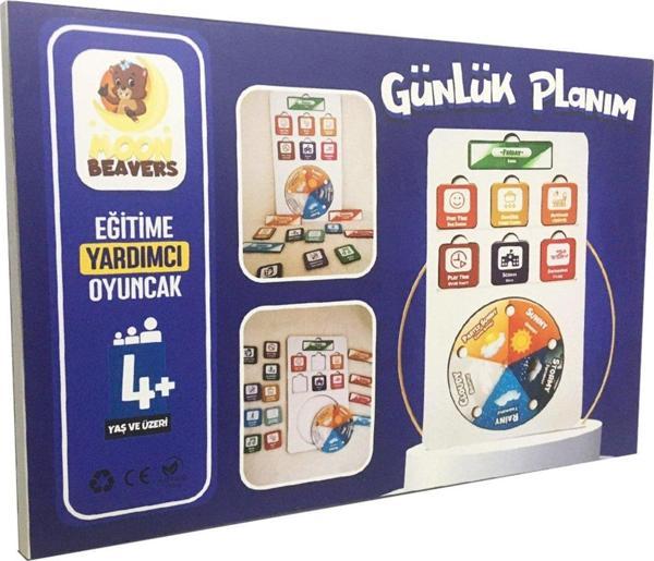 Moon Beavers Günlük Planım Eğitici Ahşap Oyuncak - Image 1
