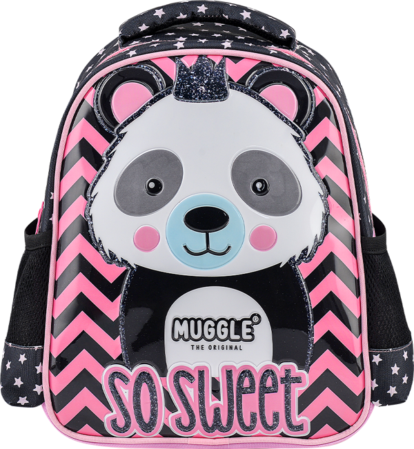 Muggle Anaokulu Sırt Çantası Panda Siyah Mu-7327 - Image 1