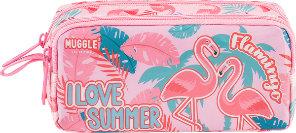 Muggle Kalem Çantası Flamingo Rose Mu-7273 - Image 1