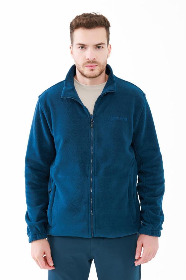 2AS Saka Tam Fermuarlı Erkek Polar Sweatshirt Lacivert - Image 1