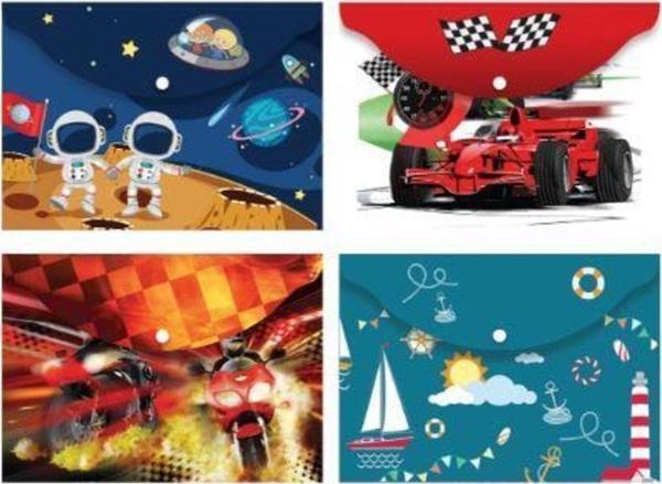 Noki Baskılı Çıtçıtlı Dosya Evrak Zarfı Erkek 3105 (12 Li Paket) - Image 1