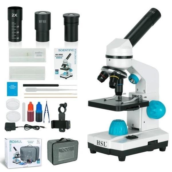 HSL 40X-2000X Bileşik Monoküler Mikroskop - Image 1