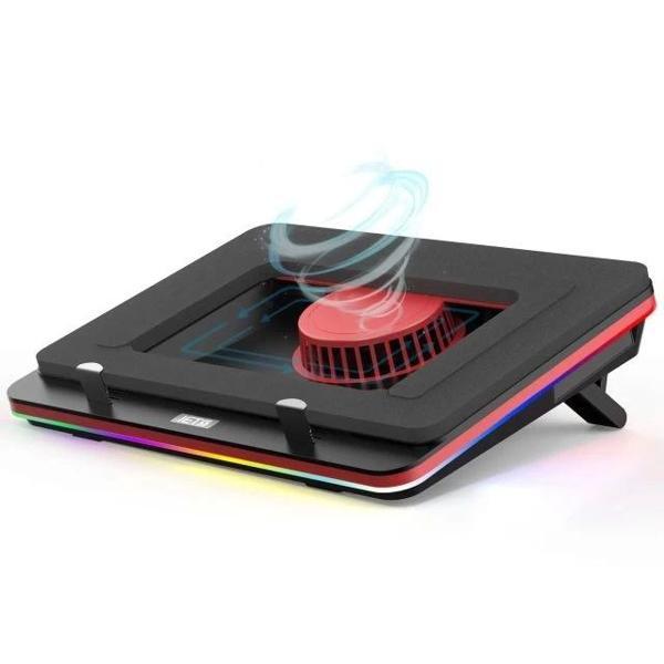 IETS GT500 RGB Turbo Fanlı Laptop Bilgisayar Soğutucusu (4600 RPM) S2(RGB) - Image 1