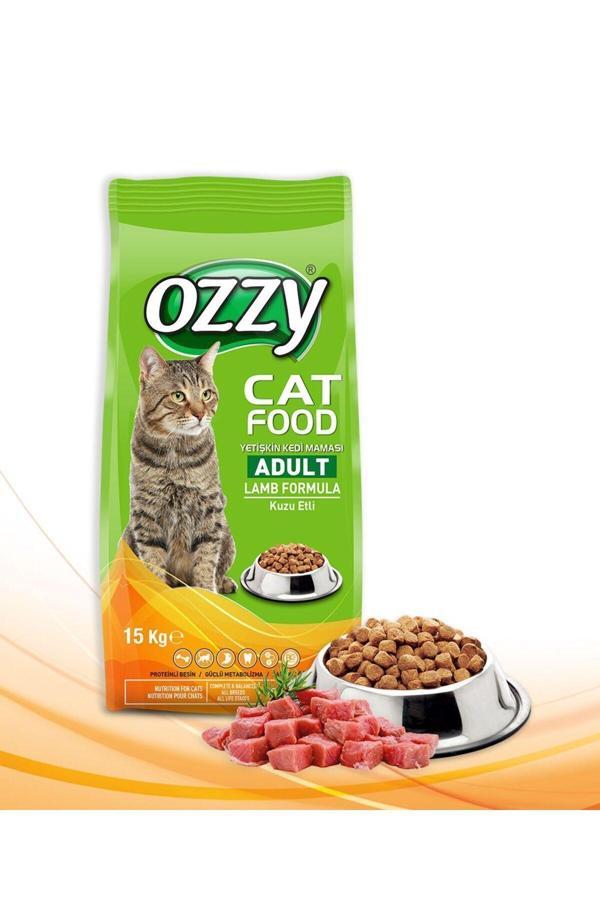 Ozzy Kuzu Etli Yetişkin Kedi Maması 15 Kg - Image 1