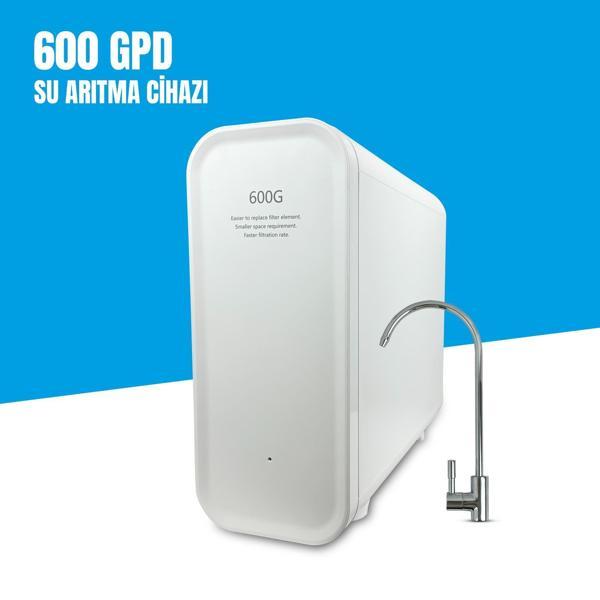 Yeni Nesil 600 Gpd Su Arıtma Cihazı - Beyaz Renk -Ideal Mağaza - Image 1